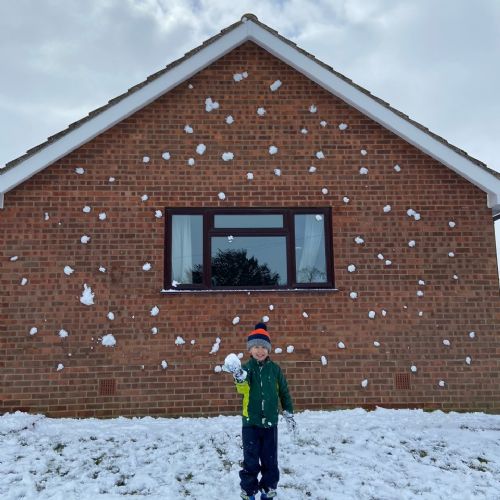 SnowPolkaDotHouse